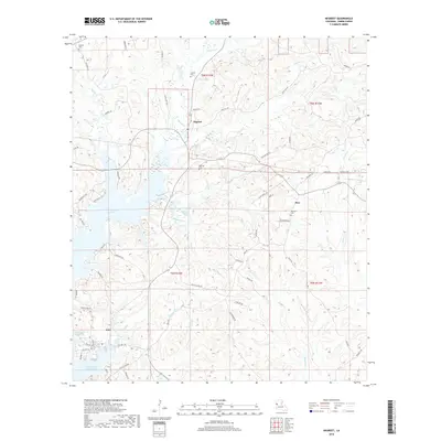 2018 Map of Negreet, 2018 Print