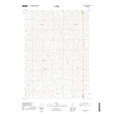 2017 Map of Negro Butte, 2017 Print