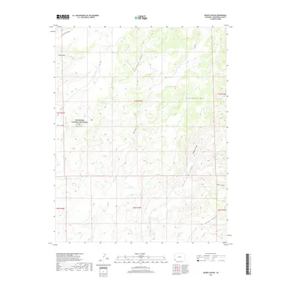 2019 Map of Negro Canyon, 2019 Print