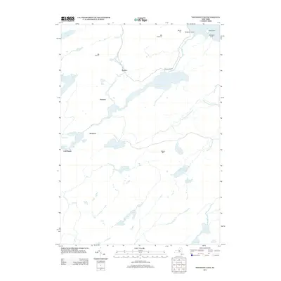 2013 Map of Nehasane Lake, 2013 Print