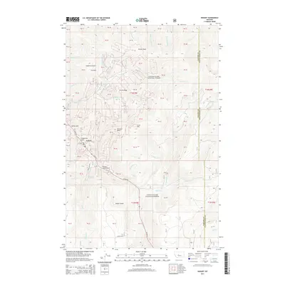 2014 Map of Neihart, 2014 Print