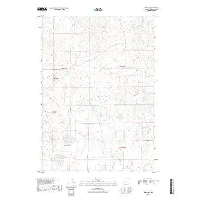 2017 Map of Neil Butte, 2017 Print
