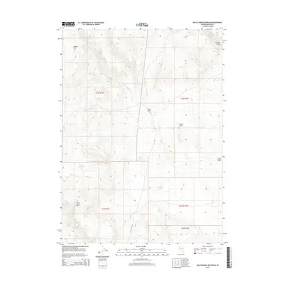2015 Map of Nellie Spring Mountain, 2015 Print