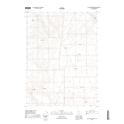 2018 Map of Nellie Spring Mountain, 2018 Print