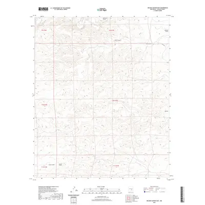 2020 Map of Nelson Canyon East, 2020 Print