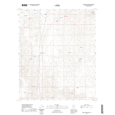 2020 Map of Nelson Canyon West, 2020 Print