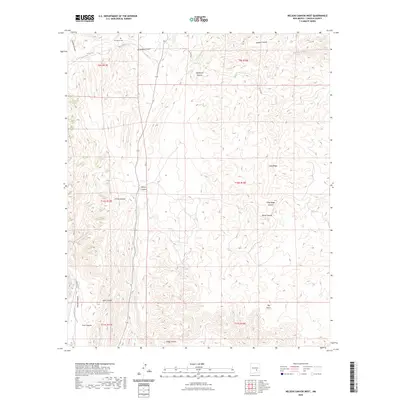 2023 Map of Nelson Canyon West, 2023 Print