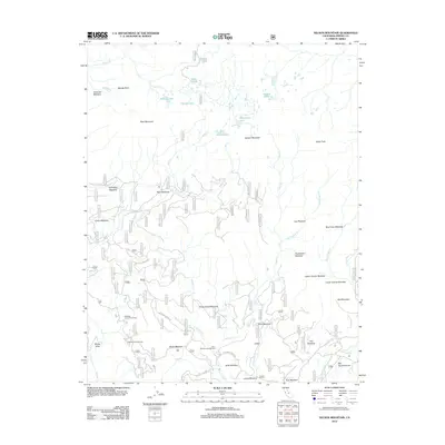 2012 Map of Nelson Mountain, 2012 Print
