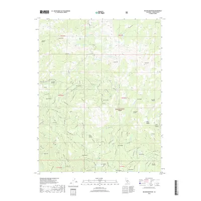 2018 Map of Nelson Mountain, 2018 Print