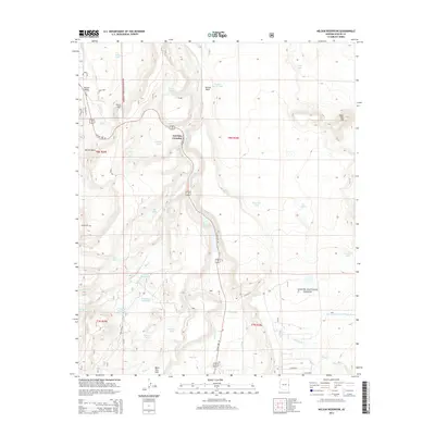 2014 Map of Nelson Reservoir, 2014 Print