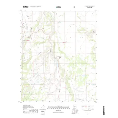 2018 Map of Nelson Reservoir, 2018 Print