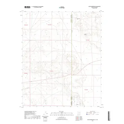 2018 Map of Nelson Reservoir NE, 2018 Print