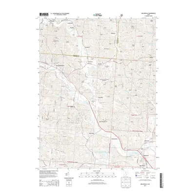2013 Map of Nelsonville, 2013 Print