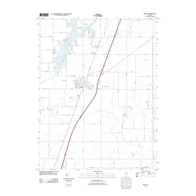 2012 Map of Neoga, 2012 Print