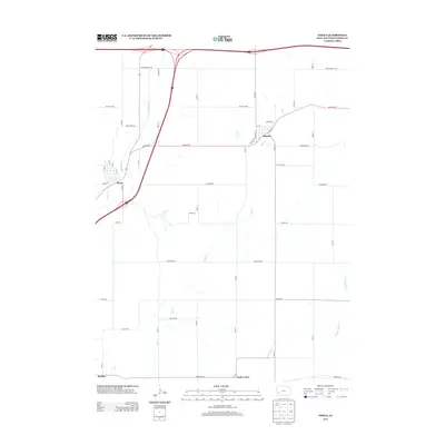2013 Map of Neola, 2013 Print