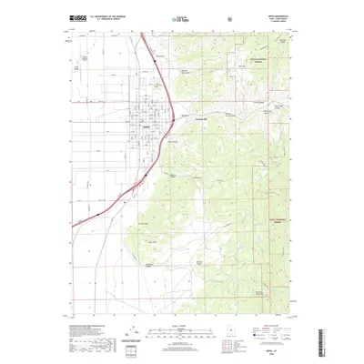 2020 Map of Nephi, 2020 Print
