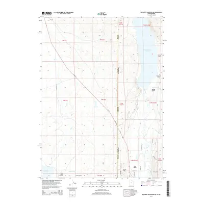 2014 Map of Neponset Reservoir NE, 2014 Print