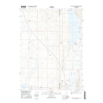 2017 Map of Neponset Reservoir NE, 2017 Print