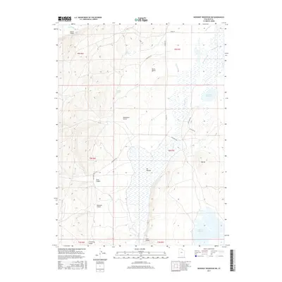 2017 Map of Neponset Reservoir NW, 2017 Print