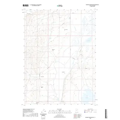 2020 Map of Neponset Reservoir NW, 2020 Print
