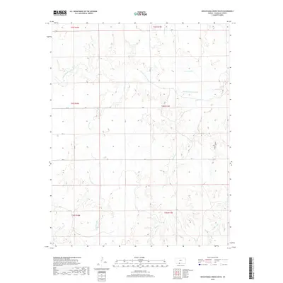 2018 Map of Nescatunga Creek South, 2018 Print