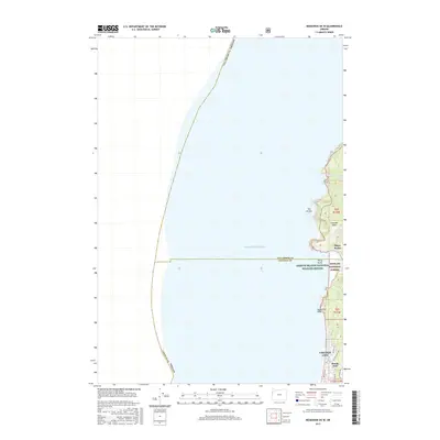 2017 Map of Neskowin OE W, 2017 Print