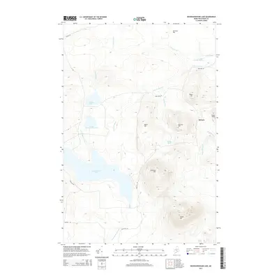 2014 Map of Nesowadnehunk Lake, 2014 Print
