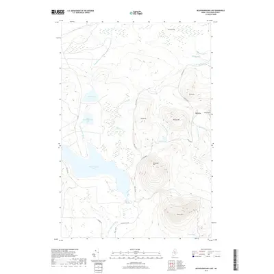 2018 Map of Nesowadnehunk Lake, 2018 Print