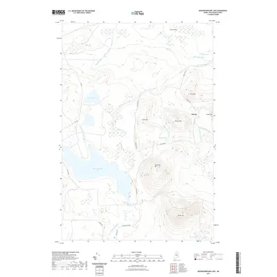 2021 Map of Nesowadnehunk Lake, 2021 Print