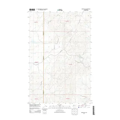 2014 Map of Nespelem NE, 2014 Print