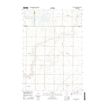 2015 Map of Ness Chain Lakes, 2015 Print