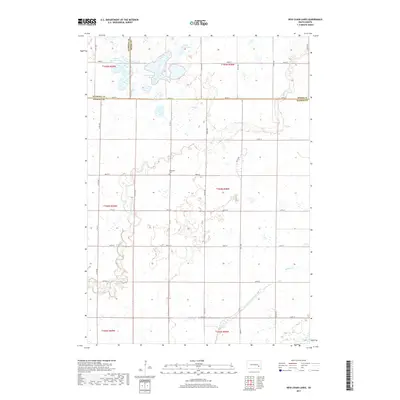 2017 Map of Ness Chain Lakes, 2017 Print