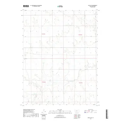 2018 Map of Ness City NE, 2018 Print