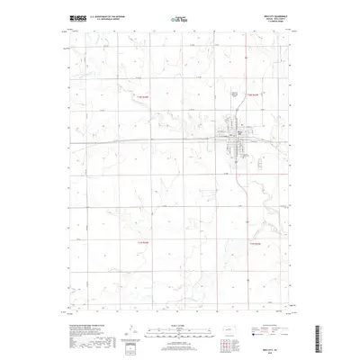 2018 Map of Ness City, 2018 Print