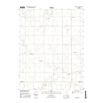 2015 Map of Ness City SW, 2015 Print