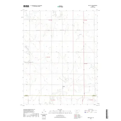 2018 Map of Ness City SW, 2018 Print