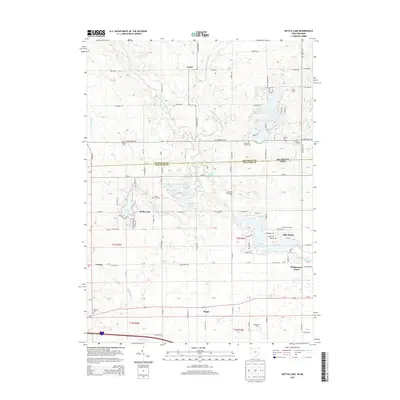 2013 Map of Nettle Lake, 2013 Print