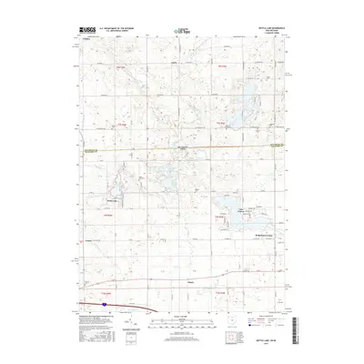 2016 Map of Nettle Lake, 2016 Print