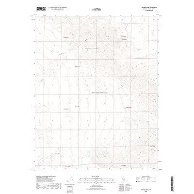 2018 Map of Nevares Peak, 2018 Print