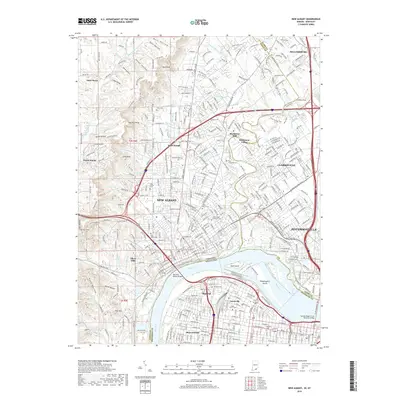 2019 Map of New Albany, 2019 Print