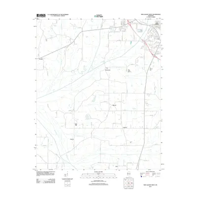 2012 Map of New Albany West, 2012 Print