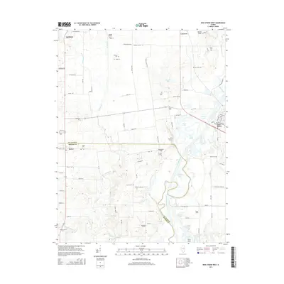 2015 Map of New Athens West, 2015 Print