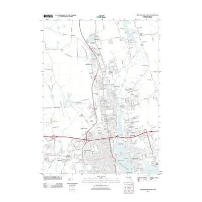 2012 Map of New Bedford North, 2012 Print