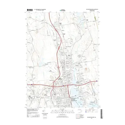 2015 Map of New Bedford North, 2015 Print