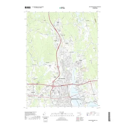 2018 Map of New Bedford North, 2018 Print