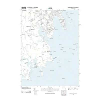 2012 Map of New Bedford South, 2012 Print