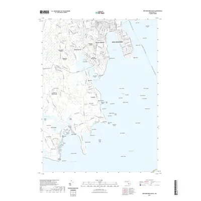 2021 Map of New Bedford South, 2021 Print
