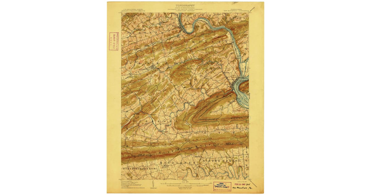 Old Maps of New Bloomfield PA - New Bloomfield Perry County Pa Usgs Topo 1907 Og 1200x630 