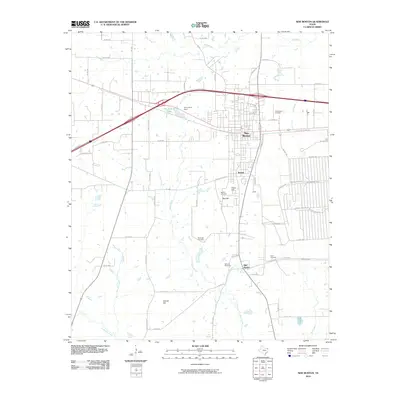 2010 Map of New Boston, 2010 Print