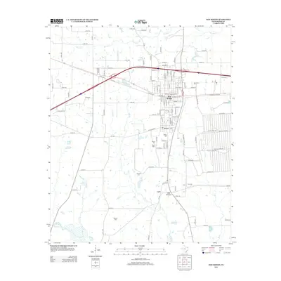 2012 Map of New Boston, 2012 Print